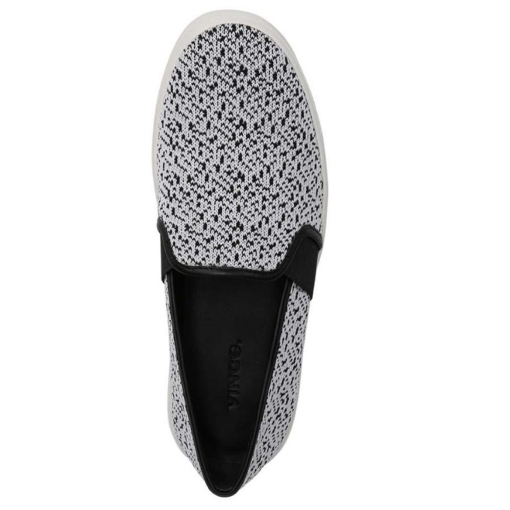 Vince Blair Black & White Pattern Slip On Sneakers Cushioned Comfort Size 7.5 - Picture 4 of 15